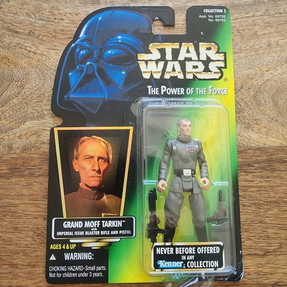Vintage Star Wars Power Of The Force Grand Moff Tarkin Action Figure Kenner New